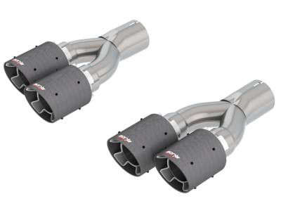 Borla - Borla Exhaust 60673CF 4" Tip Kit for 18-21 Jeep Grand Cherokee Trackhawk 6.2