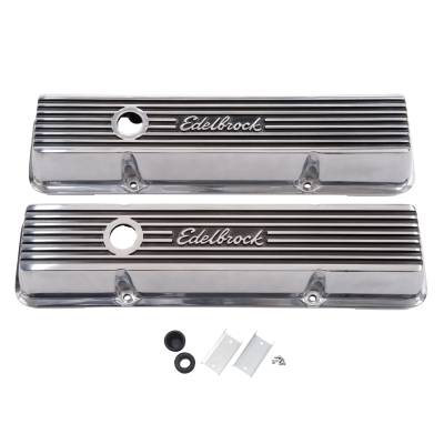 Edelbrock - Edelbrock 4262 Elite II Valve Covers for 59-86.Chevy 262-400 V8