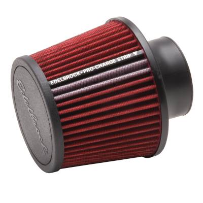 Edelbrock - Edelbrock 43651 Pro-Flo Universal Red Conical Air Filter w/3" Inlet