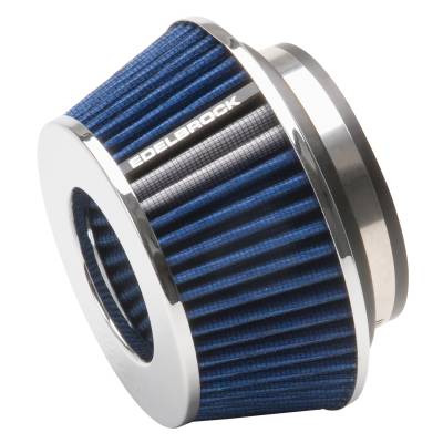 Edelbrock - Edelbrock 43613 Pro-Flo Univ. Blue Compact Conical Air Filter 3/3.5/4" Inlet