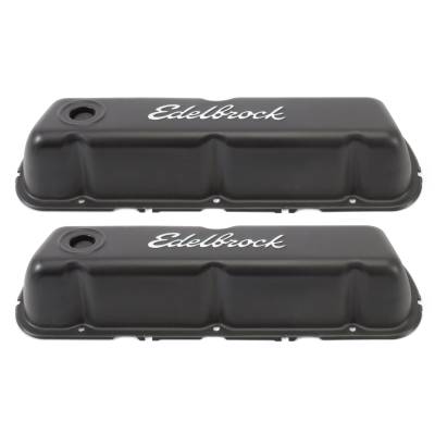 Edelbrock - Edelbrock 4603 Signature Series Valve Covers Ford 260-289-302 Not Boss & 351W