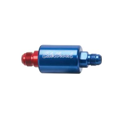 Edelbrock - Edelbrock 8130 High Flow Billet Aluminum Fuel Filter Blue Finish