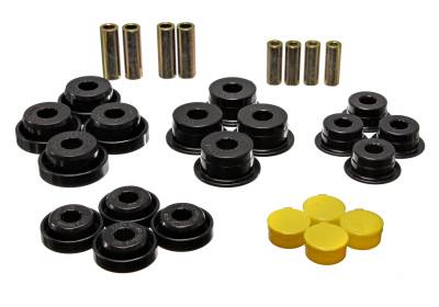 Energy Suspension - Energy Suspension 2.3107G Control Arm Bushing Set Rear Polyurethane Black
