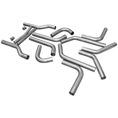 Flowmaster - Flowmaster 15937 Universal Dual Exhaust Pipe Kit 16pc. 3.0" Dia. Aluminized