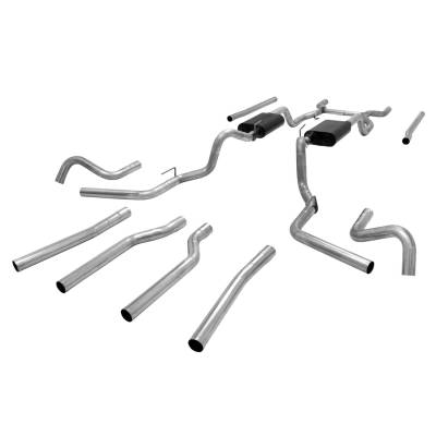 Flowmaster - Flowmaster 817654 American Thunder Header-Back Exhaust System Stainless