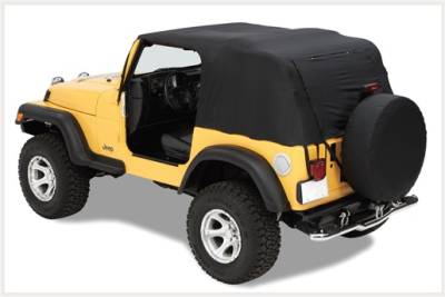 Pavement Ends - Pavement Ends 56815-01 Emergency Top Black for 07-18 Jeep Wrangler JK 4DR