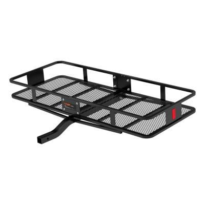 CURT - CURT 18152 60" x 24" Black Steel Basket Cargo Carrier Fixed 2" Shank 500 lbs