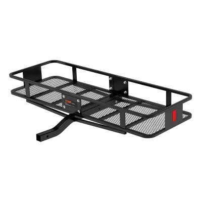 CURT - CURT 18150 60" x 20" Black Steel Basket Cargo Carrier Fixed 2" Shank 500 lbs