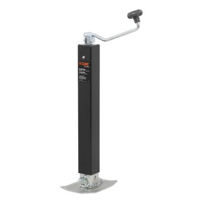 CURT - CURT 28570 Direct-Weld Square Jack w/Top Handle 8000 lbs 15" Travel