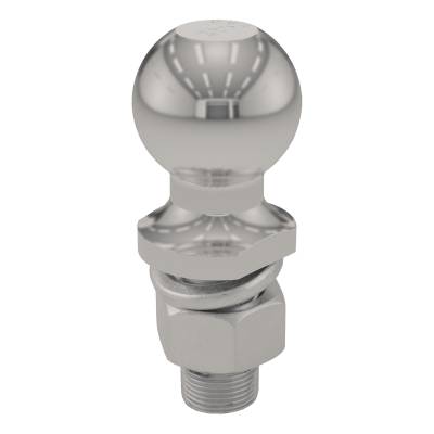 CURT - CURT 40053 2" Trailer Ball 1" x 2-1/8" Shank 6000 lbs Stainless