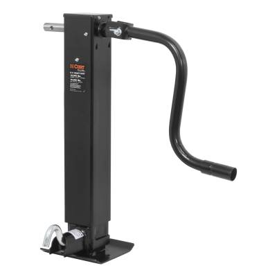 CURT - CURT 28512 Direct-Weld Square Jack w/Side Handle 12000 lbs 12.5" Travel