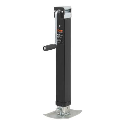 CURT - CURT 28575 Direct-Weld Square Jack w/Side Handle 8000 lbs 15" Travel