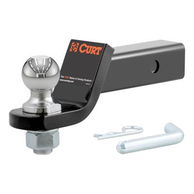 CURT - CURT 45034 Loaded Ball Mount w/1-7/8" Ball 2" Shank 3500 lbs 2" Drop