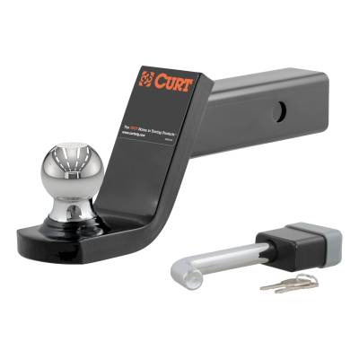 CURT - CURT 45142 Towing Starter Kit w/2" Ball 2" Shank 7500 lbs 4" Drop