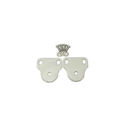 Rugged Ridge - Rugged Ridge 11127.01 Windshield Bracket Set Stainless Steel for CJ & Wrangler