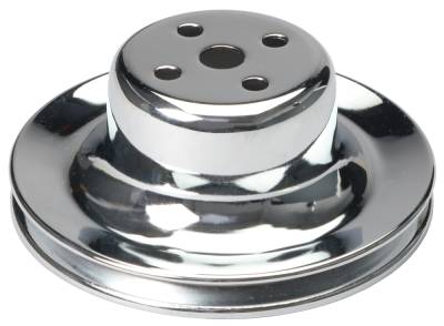 Trans-Dapt Performance - Trans-Dapt Performance 8300 OE Water Pump Pulley 1 Groove Chrome 65-66 Ford 289