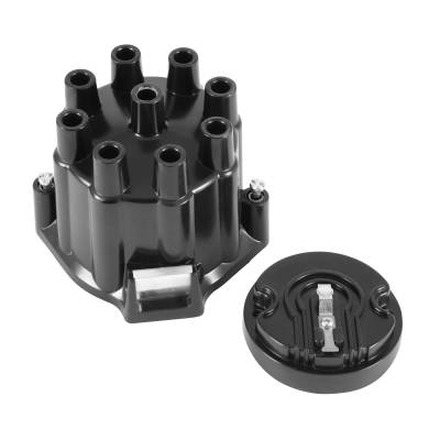 ACCEL - ACCEL 8124ACC Distributor Cap & Rotor Socket Style Black Kit