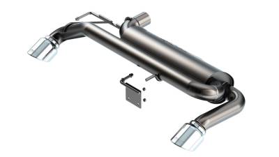Borla - Borla 11974 S-Type Axle-Back Exhaust Truck Single Split RR Exit 21-26 Bronco 2.3