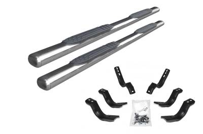 Go Rhino - Go Rhino 104449980PS 4" 1000 Side Steps w/Brackets for 19-26 RAM 150 Ext Cab