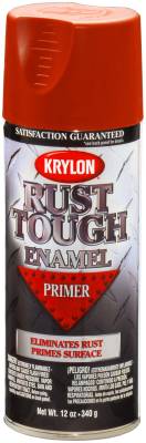 Krylon - Krylon RTA9204 Rust Tough Ruddy Brown Primer Spray Paint 12oz