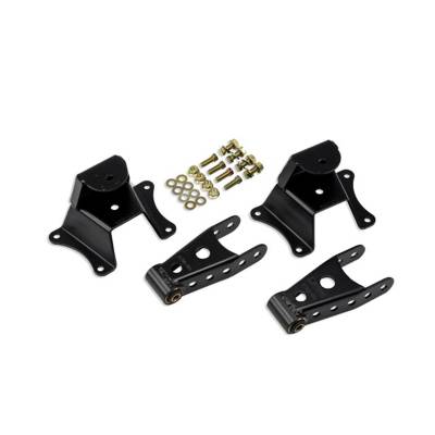 Belltech - Belltech 6800 4" Drop Rear Leaf Spring Shackle Kit Front Hanger for Chevy/GMC