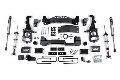 BDS Suspension - BDS Suspension BDS1583FSR FOX 4" Suspension Lift Kit for 21-24 Ford F150 4WD