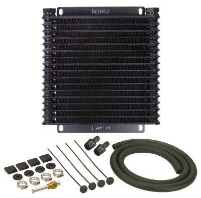 Derale - Derale 13614 17 Row Series 9000 Plate & Fin Transmission Cooler Kit 1/2" NPT