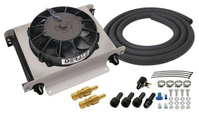 Derale - Derale 15960 25-Row Hyper-Cool Remote Transmission Cooler Kit -8AN