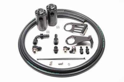 RADIUM Engineering - RADIUM Engineering 20-0637-FL Dual Catch Can for Nissan S15 Silvia 200SX Lock