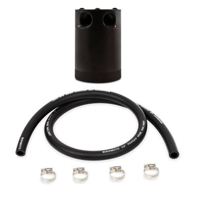 Mishimoto - Mishimoto MMBCC-CBTWO-BK Mishimoto Compact Baffled Oil Catch Can 2-Port
