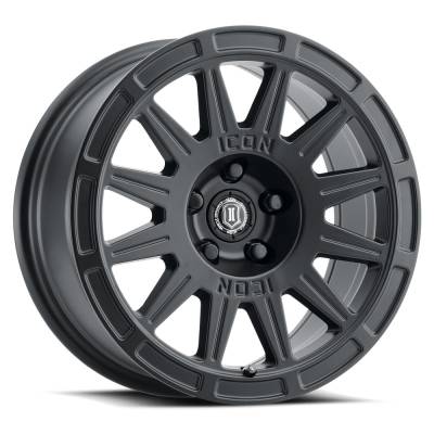ICON Alloys - ICON Alloys Ricochet 15x7 5x100 15mm Satin Black 7015705046SB