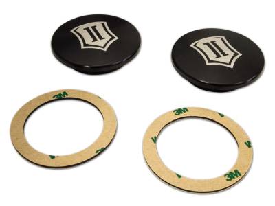 ICON Vehicle Dynamics - ICON 191011 Tubular Upper Control Arm Billet Cap Set Universal