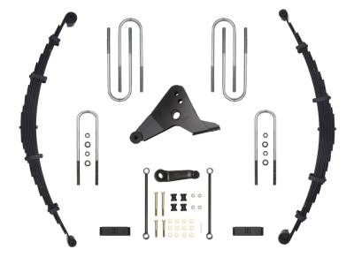 ICON Vehicle Dynamics - ICON K34500-99 4" Front/Rear Leaf Spring & Block Kit for 00-04 Ford F250/F350