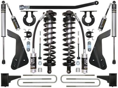 ICON Vehicle Dynamics - ICON K63111 Stage-1 4-5.5" Coilover Conversion Lift Kit for 05-07 Ford F250/F350