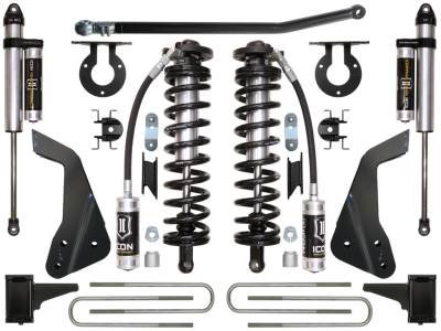 ICON Vehicle Dynamics - ICON K63123 Stage-3 4-5.5" Coilover Conversion Lift Kit for 08-10 Ford F250/F350