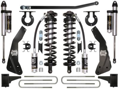 ICON Vehicle Dynamics - ICON K63133 Stage-3 4-5.5" Coilover Conversion Lift Kit for 11-16 Ford F250/F350