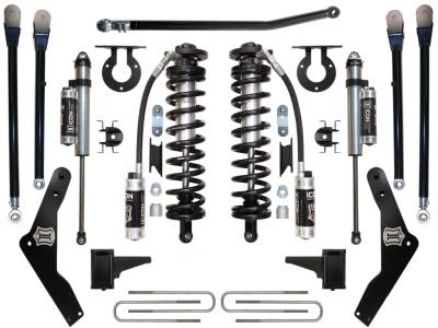 ICON Vehicle Dynamics - ICON K63134 Stage-4 4-5.5" Coilover Conversion Lift Kit for 11-16 Ford F250/F350
