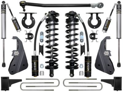 ICON Vehicle Dynamics - ICON K63151 Stage-1 4-5.5" Coilover Conversion Lift Kit for 17-22 Ford F250/F350