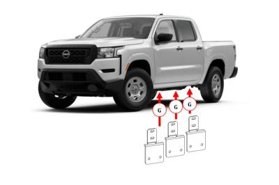 Go Rhino - Go Rhino D64346TK Dominator Xtreme D1 D2 D6 DSS DT Side Steps MOUNTING BRACKETS