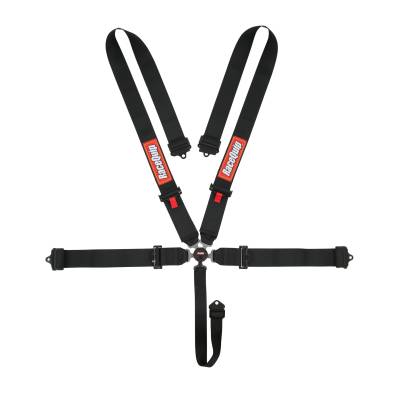 Racequip - RaceQuip 741001RQP Camlock 5 Point Harness Black 3" Lap/Shoulder 2" Sub