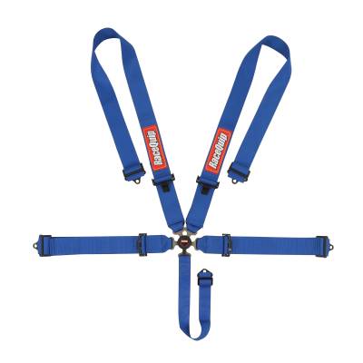 Racequip - RaceQuip 741021RQP Camlock 5 Point Harness Blue 3" Lap/Shoulder 2" Sub
