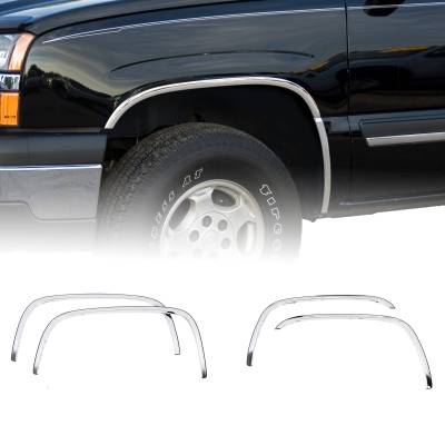 Putco - Putco 97105 Stainless Steel Fender Trim Kit for 99-07 Chevy & GMC Trucks & SUV's