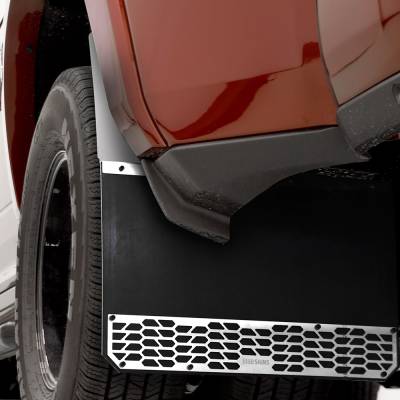 Putco - Putco 78345 Solid SS Polished Mud Skins Rear for 19-25 RAM 1500/3500