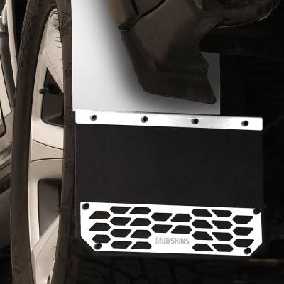 Putco - Putco 78304 Solid SS Polished Mud Skins Rear for 19-24 RAM 1500