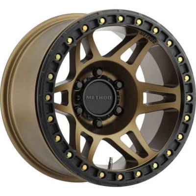 Method Race Wheels - Method Race Wheels MR106 Beadlock 17x9 5x5.0 -44mm Bronze MR10679050944B