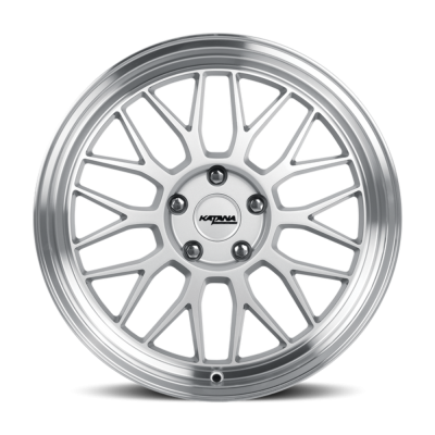 Katana - Katana Wheel KR06-188054GSL KR06 18x8 5x4.5 40mm Gloss Silver w/Machined Lip
