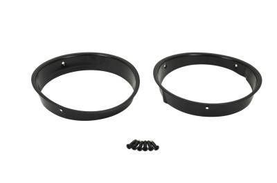 Kentrol - Kentrol 50543 Black Headlight Bezels Pair for 97-06 Jeep Wrangler TJ