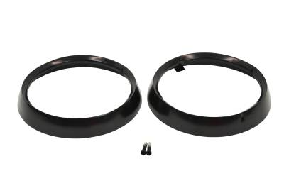 Kentrol - Kentrol 50537 Black Headlight Bezels Pair for 72-86 Jeep CJ
