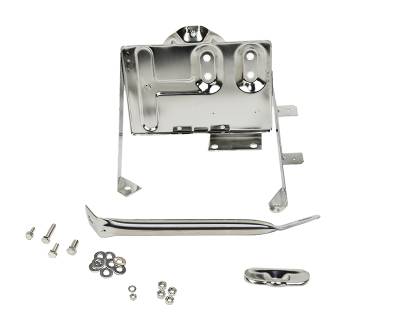 Kentrol - Kentrol 30498 Polished Battery Tray w/Support Arm for 76-86 Jeep CJ