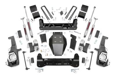 Rough Country Suspension Systems - Rough Country 110830 5" Suspension Lift Kit for 20-26 Silverado/Sierra HD 4WD